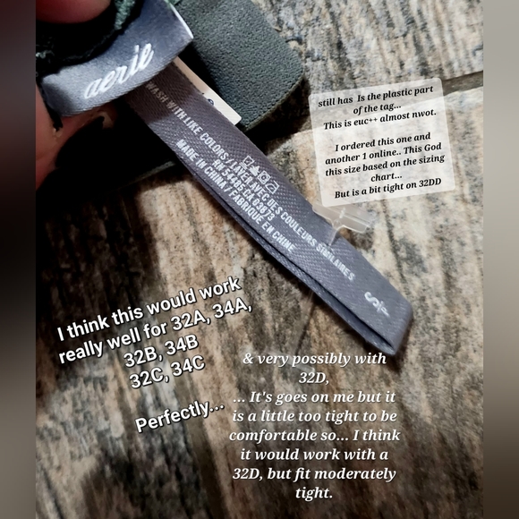 Aerie Bralette Jade lace w hidden adjustable straps! SMALL, never worn - Picture 9 of 10